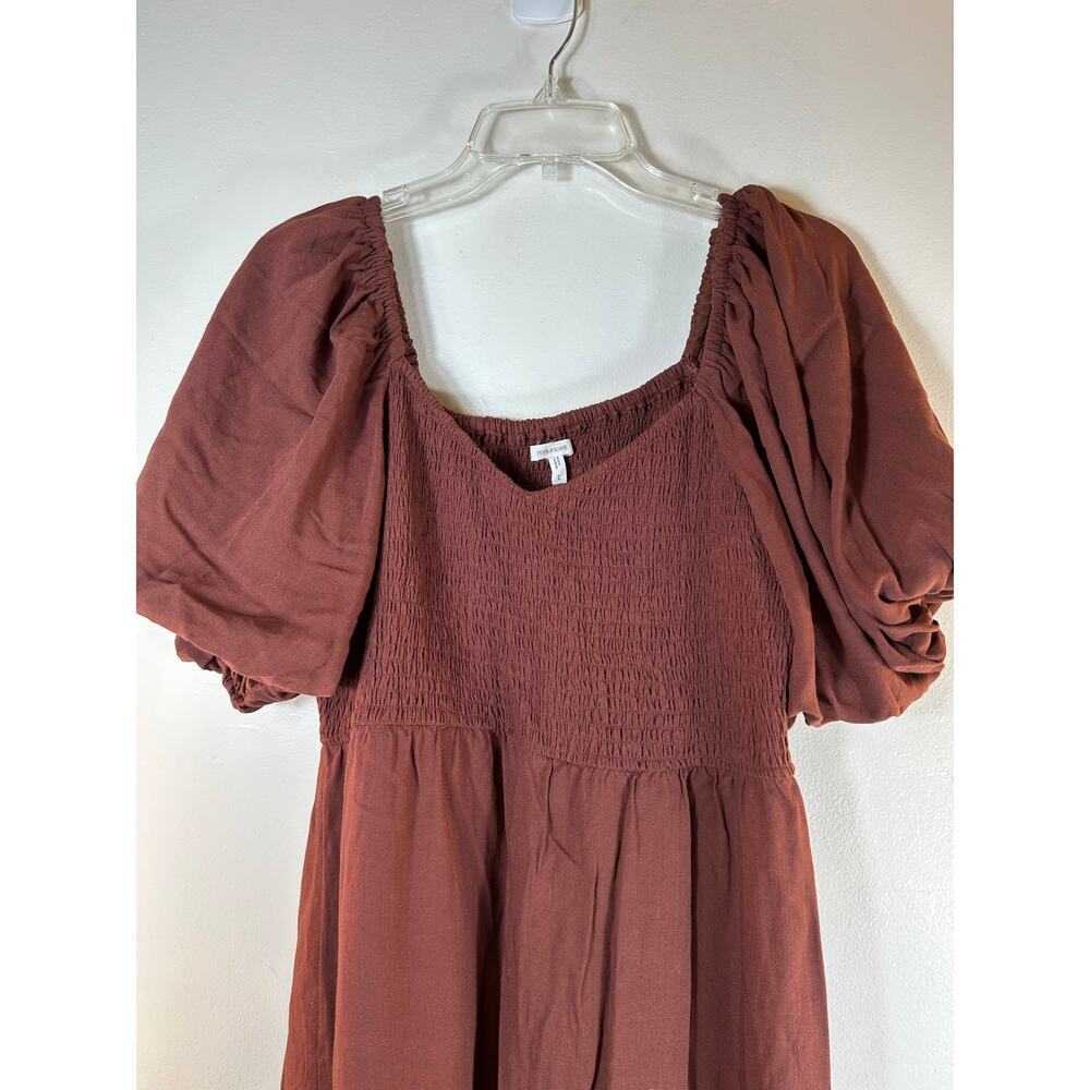 MAURICES Women’s Short Puff Sleeves with Shirred Bust Dress / Size: L - Picture 5 of 11
